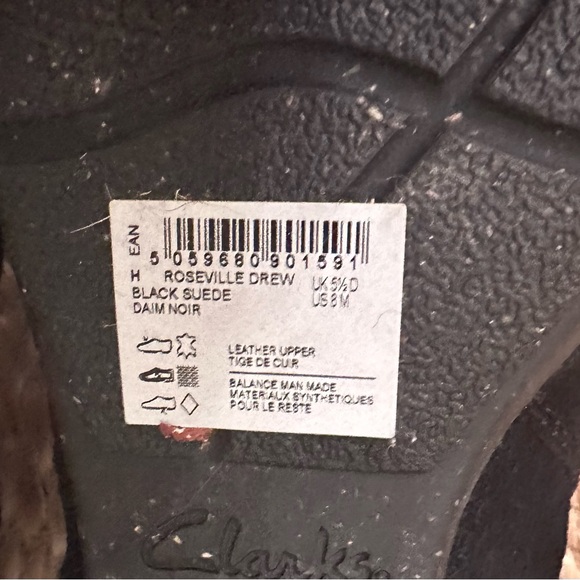 Clarks Roseville Drew Suede Clog 8 M - Picture 7 of 7